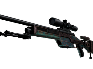 Souvenir SSG 08 | Azure Glyph (Battle-Scarred)