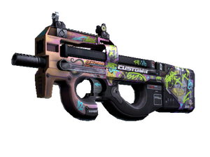 StatTrak™ P90 | Neoqueen (Minimal Wear)