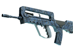 FAMAS | Cyanospatter (Minimal Wear)