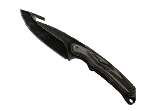★ StatTrak™ Gut Knife | Black Laminate (Battle-Scarred)